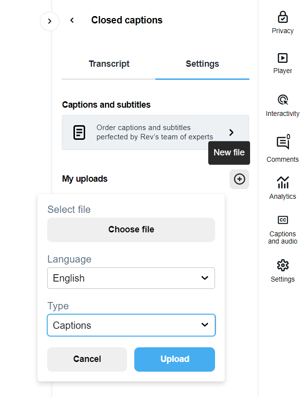 Adding Your Captions to Social Media Rev Help Center