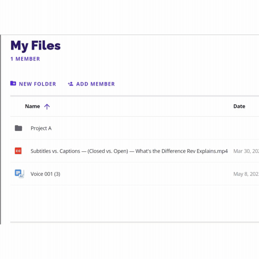 Screencast of move multiple files to folder.gif