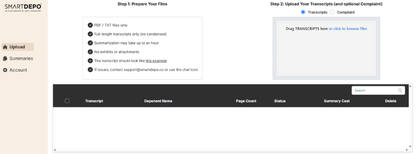screenshot of SmartDepo dashboard.png